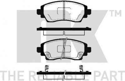 NK 224565 комплект тормозных колодок, дисковый тормоз на TOYOTA COROLLA Liftback (_E11_)