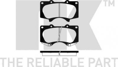 NK 224569 Комплект тормозных колодок, диско