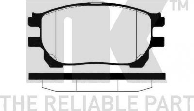 NK 224571 комплект тормозных колодок, дисковый тормоз на TOYOTA PREVIA (MCR3_, ACR3_, CLR3_)