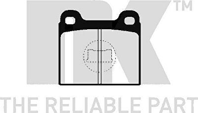 NK 224705 комплект тормозных колодок, дисковый тормоз на VW SCIROCCO (53B)