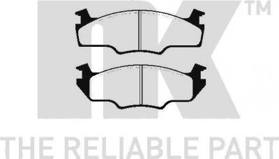 NK 224713 комплект тормозных колодок, дисковый тормоз на VW SCIROCCO (53B)