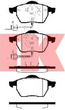 NK 224742 Колодки торм. пер. AUDIA6/Passat B5 98-06 (4B0698151H)