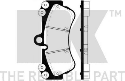 NK 224771 Комплект дисковых тормозных колодок 224771