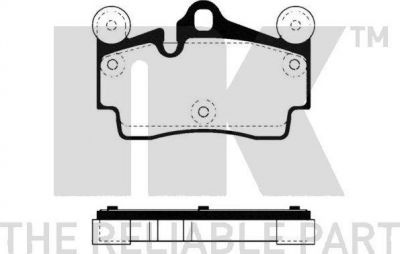 NK 224773 Колодки тормозные дисковые VOLKSWAGEN TOUAREG 03>/PORSCHE CAYENNE 03> задние (95535293950)