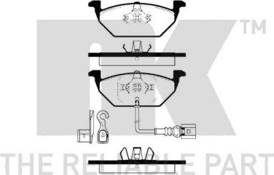 NK 224774 комплект тормозных колодок, дисковый тормоз на SKODA OCTAVIA Combi (1Z5)