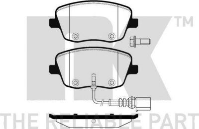 NK 224779 комплект тормозных колодок, дисковый тормоз на VW POLO (9N_)