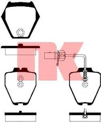 NK 224780 Комплект дисковых тормозных колодок 224780