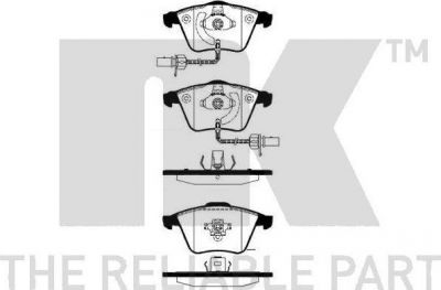 NK 224782 комплект тормозных колодок, дисковый тормоз на AUDI A6 Allroad (4FH, C6)