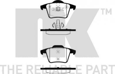 NK 224825 комплект тормозных колодок, дисковый тормоз на VOLVO XC90 I