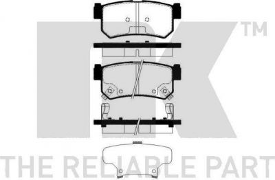 NK 225011 Комплект дисковых тормозных колодок 225011