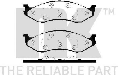 NK 229310 комплект тормозных колодок, дисковый тормоз на JEEP WRANGLER II (TJ)