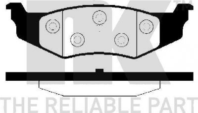 NK 229314 комплект тормозных колодок, дисковый тормоз на CHRYSLER STRATUS кабрио (JX)