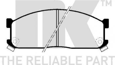 NK 229961 комплект тормозных колодок, дисковый тормоз на MAZDA E-SERIE фургон (SR2)