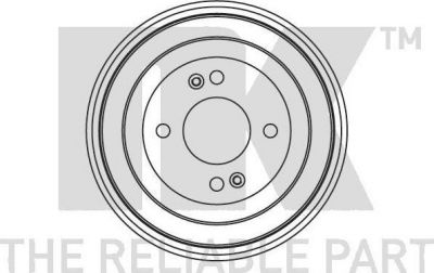 NK 253413 тормозной барабан на KIA RIO II седан (JB)