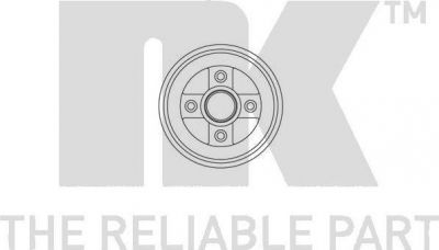 NK 253618 тормозной барабан на SUZUKI WAGON R+ (MM)