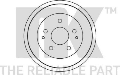 NK 255103 тормозной барабан на DAIHATSU TERIOS (J2_)