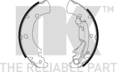 NK 2723697 комплект тормозных колодок на FIAT IDEA (350_)