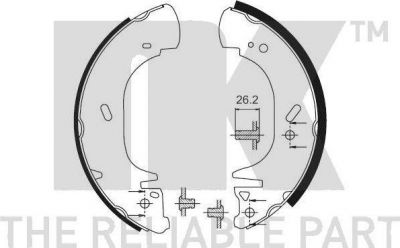 NK 2736664 комплект тормозных колодок на RENAULT MASTER II фургон (FD)