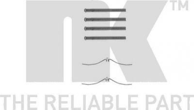 NK 7932061 комплектующие, колодки дискового тормоза на MAZDA 323 III (BF)