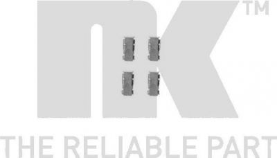 NK 7951094 комплектующие, колодки дискового тормоза на DAIHATSU CHARADE III (G100, G101, G102)