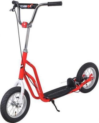 Novatrack 12STAMPN1.RD8 Самокат внедорожный STAMP N1, max 100кг, красный 126213