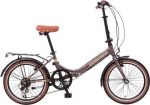 Велосипед 20 quot; складной, AURORA, коричневый, Shimano 6 speed, TY21/RS35/SG-6SI