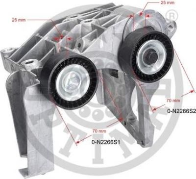 Optimal 0-N2266 натяжитель ремня, клиновой зубча на FORD KA (RB_)