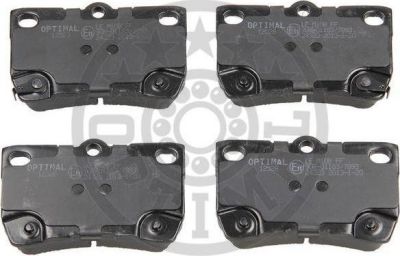Optimal 12528 комплект тормозных колодок, дисковый тормоз на LEXUS GS (GRS19_, UZS19_, URS19_, GWS19_)