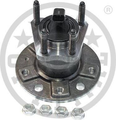 OPTIMAL Задняя ступица в сборе с датчиком ABS (5 болтов) OPEL Astra H 1,4/1,6/1,8 04-> (1604316, 202627)