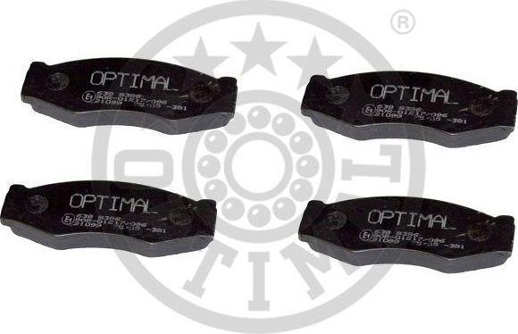 Optimal 9386 комплект тормозных колодок, дисковый тормоз на NISSAN BLUEBIRD Hatchback (T72, T12)