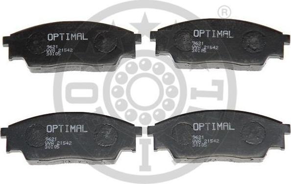 Optimal 9621 комплект тормозных колодок, дисковый тормоз на SUBARU REX III