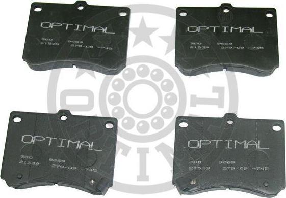 Optimal 9669 комплект тормозных колодок, дисковый тормоз на MAZDA 323 F VI (BJ)