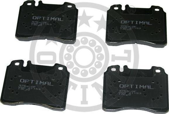 Optimal 9753 комплект тормозных колодок, дисковый тормоз на MERCEDES-BENZ E-CLASS (W124)