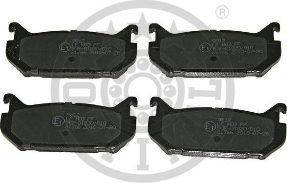 Optimal 9812 комплект тормозных колодок, дисковый тормоз на MAZDA 626 IV Hatchback (GE)
