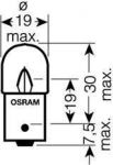 Osram 5627 лампа накаливания, стояночные огни / габаритные фо на MERCEDES-BENZ O 404