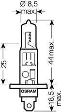 Osram 64150CBI-HCB лампа накаливания, противотуманная фара на VW PASSAT Variant (3A5, 35I)