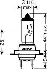 OSRAM Комплект галогенных лампH7 12V 55W PX26D COOL BLUE INTENSE (На 20% больше света на дороге, цветовая температура 4200K) (64210CBI-HCB)