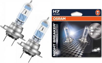 OSRAM Лампа OSRAM H7 12V 55W64210NBU-02B H7 55W +110% (64210NBU-02B)