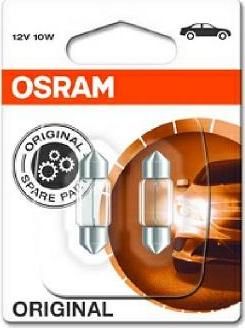 OSRAM Лампа доп. освещ. ORIGINAL LINE 12V 10W SV8.5-8 (блистер) (в упак. 2 шт) (643802B)