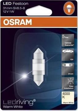 Osram 6497WW лампа накаливания, oсвещение салона на TOYOTA HIACE III фургон (YH7_, LH6_, LH7_, LH5_, YH5_, YH6_)