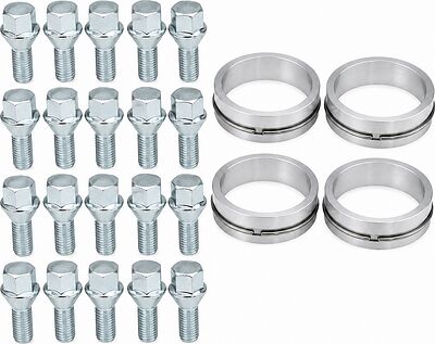 Монтажный комплект OZ Racing 81710018 для Volkswagen, Seat, Audi и Skoda: 20 болтов B11 M12x1,5, резьба 20 мм, конус 60°, SW17, 4 кольца S 68/57,06 мм