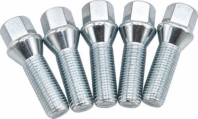 Комплект колесных болтов OZ Racing 80910160 B12 (B1) M12x1.5x26, конус 60°, SW17, 5 шт.
