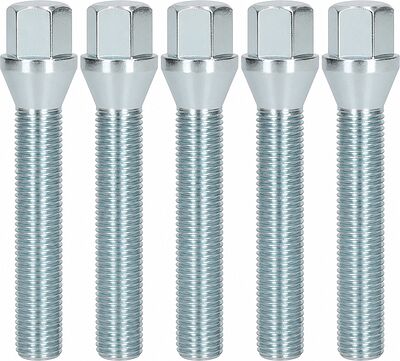 Комплект удлиненных колесных болтов OZ Racing C17F50 80910211: 5 штук, M14x1,25, резьба 50 мм, конус 60°, SW17