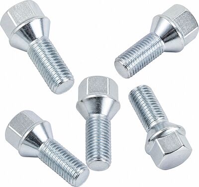 Комплект колесных болтов OZ Racing R39A 80910145: 5 штук, M12x1,5, резьба 39 мм, конус 60°, SW17