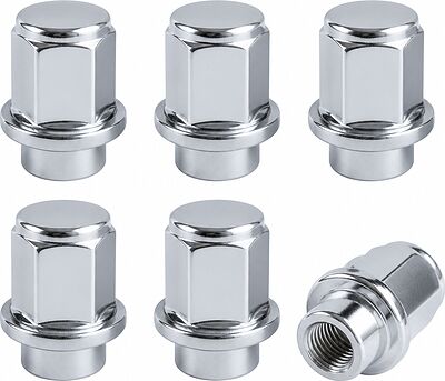 Комплект колесных гаек OZ Racing D70 81010057: 6 закрытых гаек M12x1,5, SW21, высота 34 мм, плоская посадка, хвостовик 6 мм Ø15,7 мм