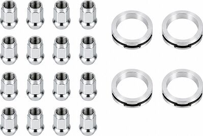 Монтажный комплект OZ Racing 81710003 для Mazda и Toyota: 16 открытых гаек D21 M12x1,5, конус 60°, SW21, высота 25 мм, 4 кольца S 68/54,06 мм со стопорами
