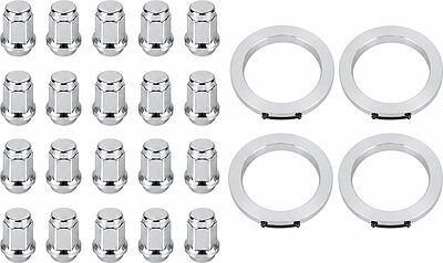 Монтажный комплект OZ Racing 81710048 для Toyota и Lexus: 20 закрытых гаек D8 M12x1,5, конус 60°, SW21, высота 34 мм, 4 кольца L 75/60,01 мм со стопорами