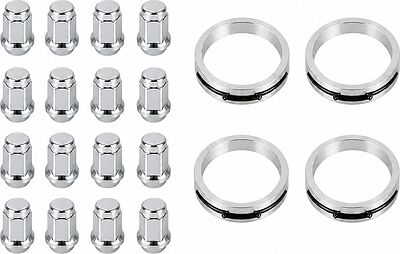 Монтажный комплект OZ Racing 81710062 для Infiniti и Nissan: 16 закрытых гаек D9 M12x1,25, конус 60°, SW21, высота 34 мм, 4 кольца L 75/66,1 мм со стопорами