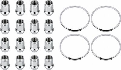 Монтажный комплект OZ Racing 81710071 для Hyundai, Mitsubishi, Volvo и Kia: 16 открытых гаек D21 M12x1,5, конус 60°, SW21, высота 25 мм, 4 кольца L 75/67,1 мм со стопорами