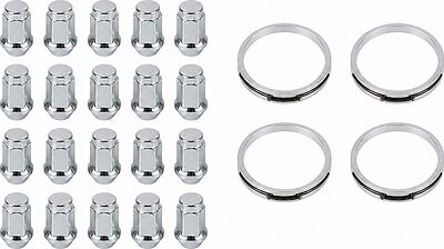 Монтажный комплект OZ Racing 81710083 для Chrysler и Chevrolet: 20 закрытых гаек D6 M12x1,5, конус 60°, SW19, высота 34 мм, 4 кольца S 68/57,06 мм со стопорами